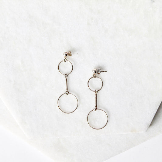 Hoops on Hoops Earrings - Silver