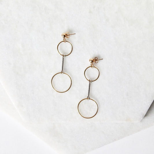 Hoops on Hoops Earrings - Ombre