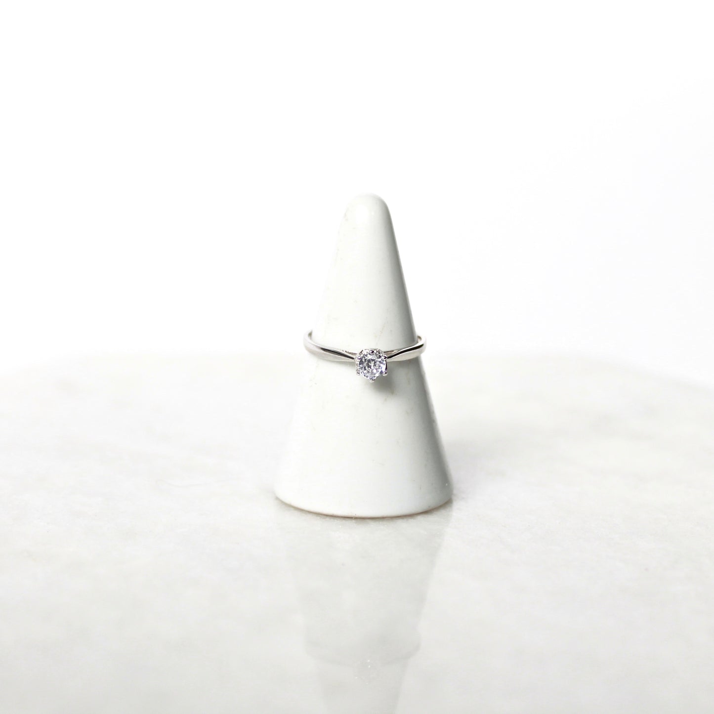 Stardust Solitaire Spark Ring