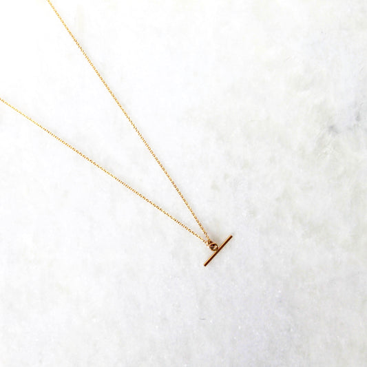 Bar Toggle Mini Necklace - Gold Fill