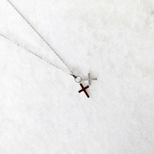 Cross Necklace Sterling Silver