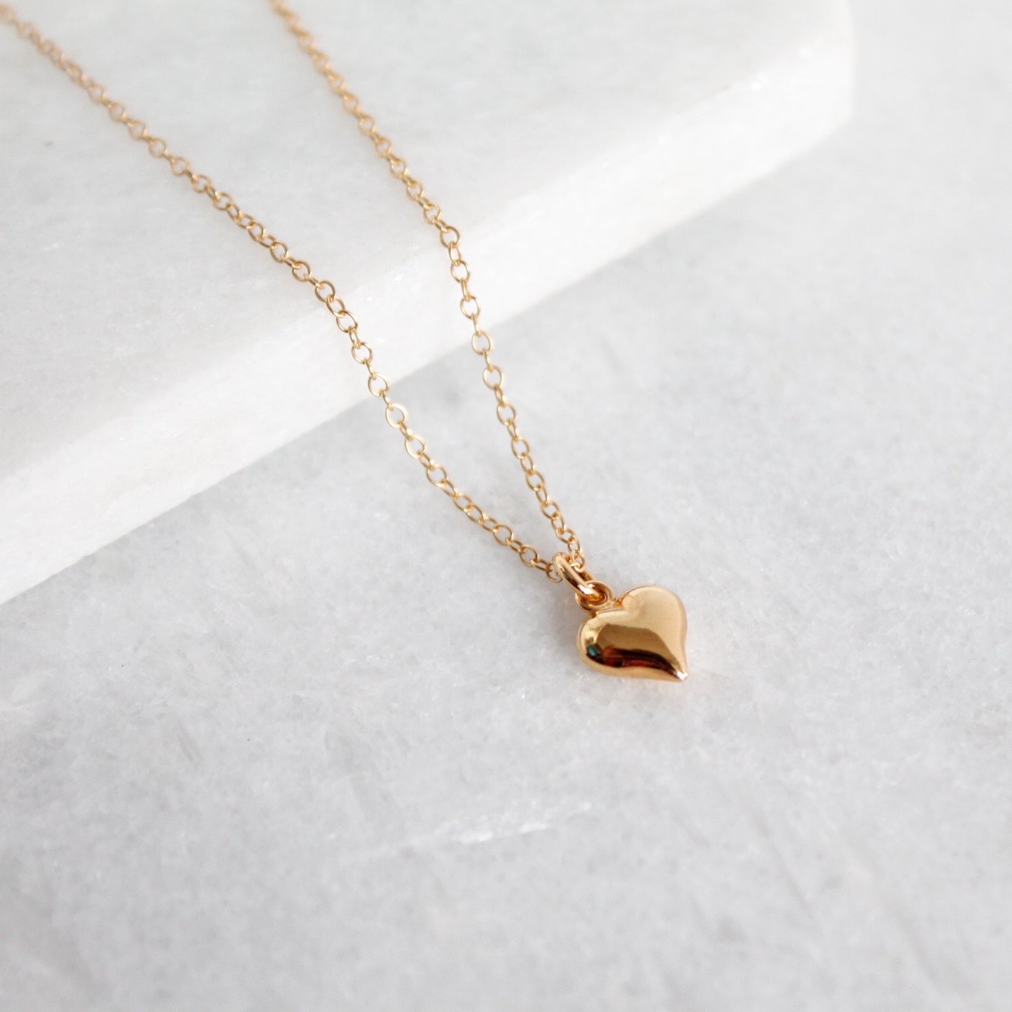 Love Solid Heart Necklace