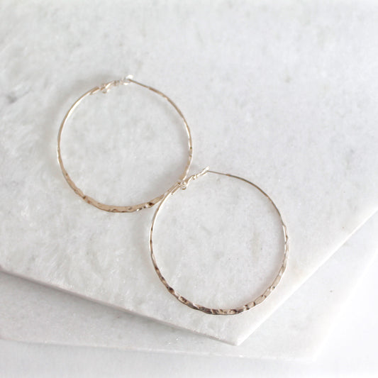 Artisanal Hammer Hoops (Medium)