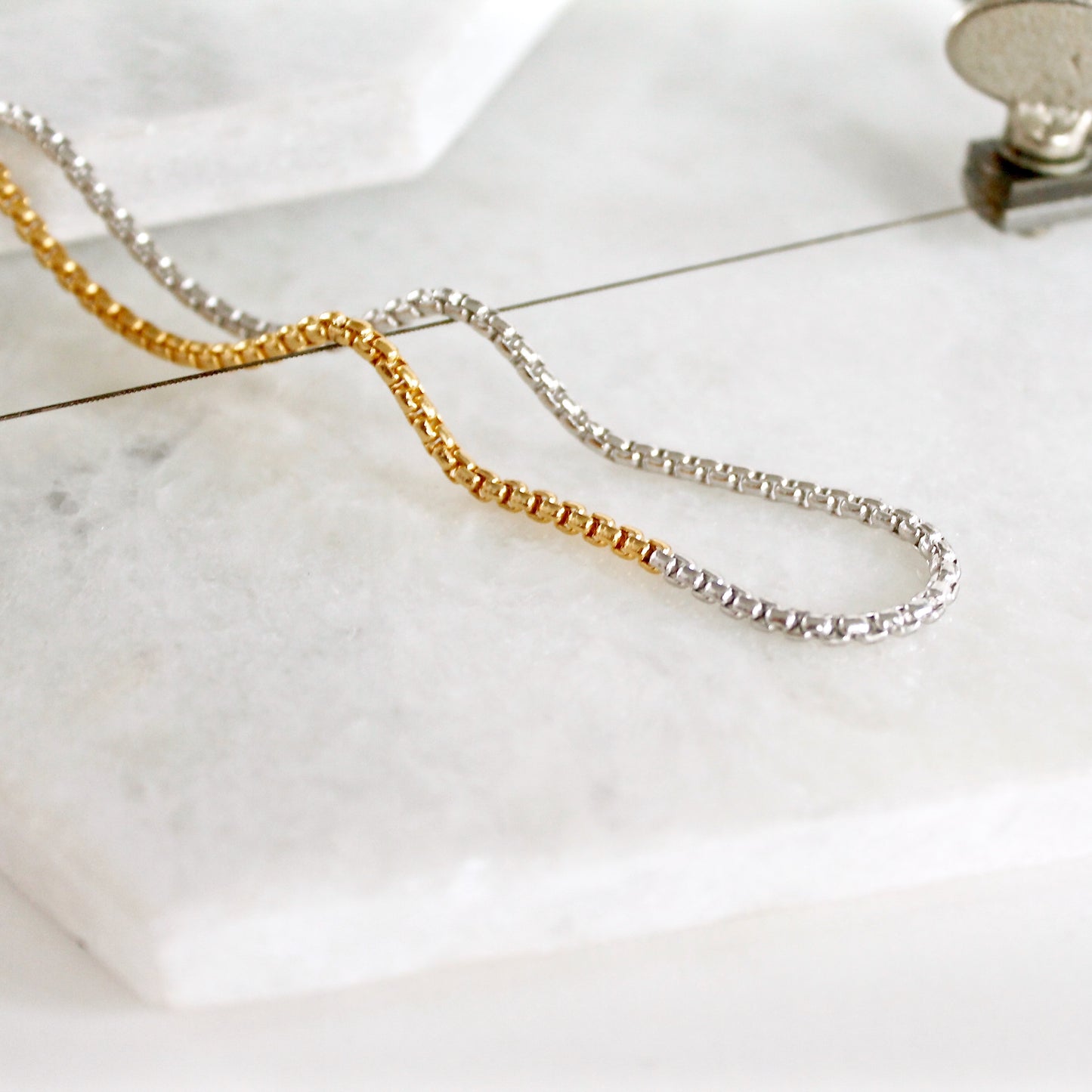 Seville Thin 18k Gold Snake Necklace