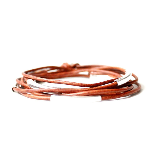 Corso Leather Wrap Bracelet