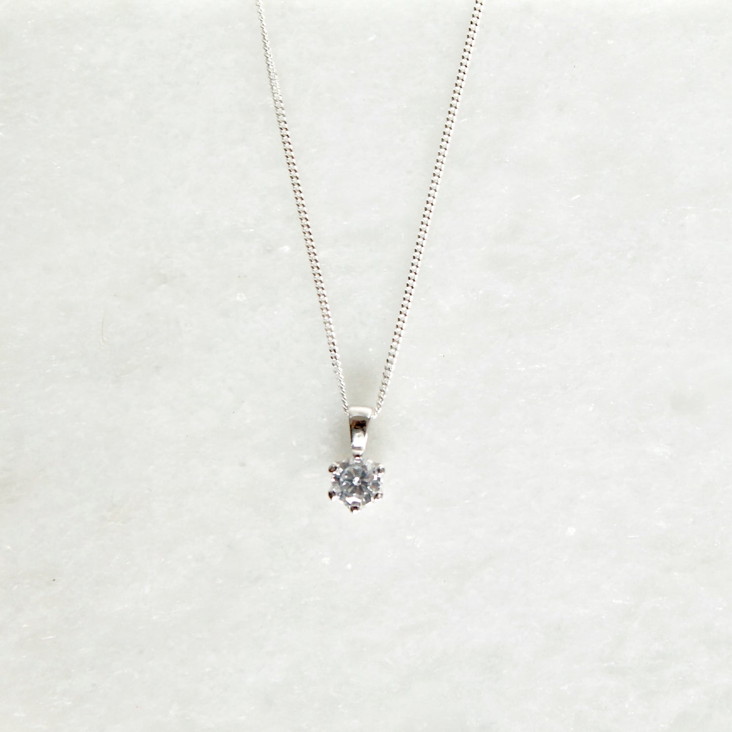 Stardust Spark Necklace - Silver