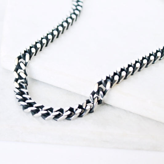 Thick Antique Men's Curb Chain