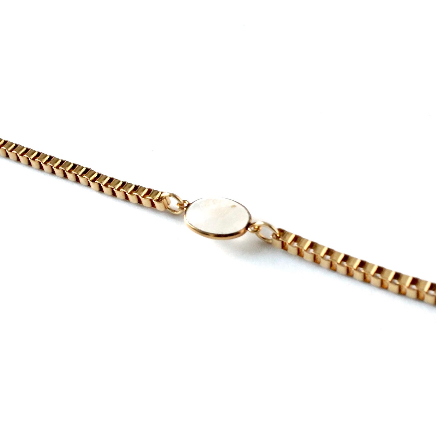 Essence Moonstone Box Link Bracelet