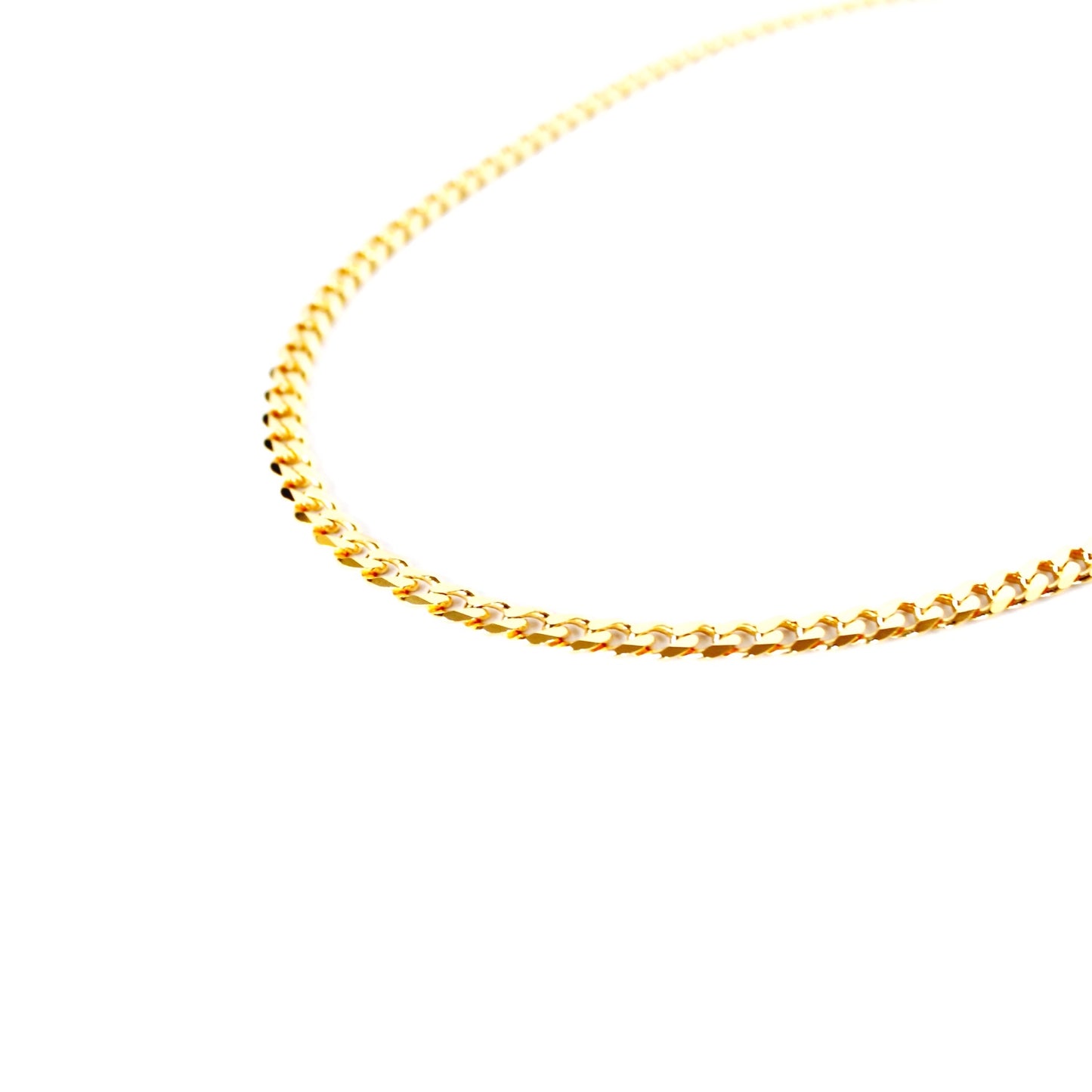 The  Lavish Curb Chain Necklace - Gold - 18"