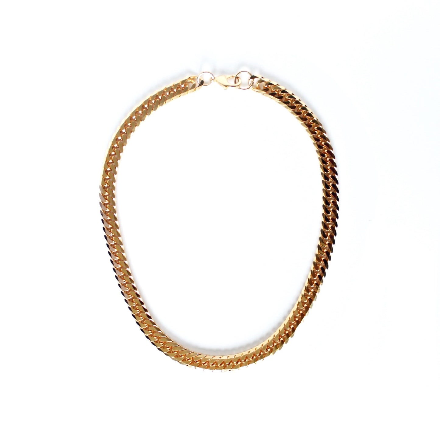 The Sahara Diamond Cut Curb Chain Collar