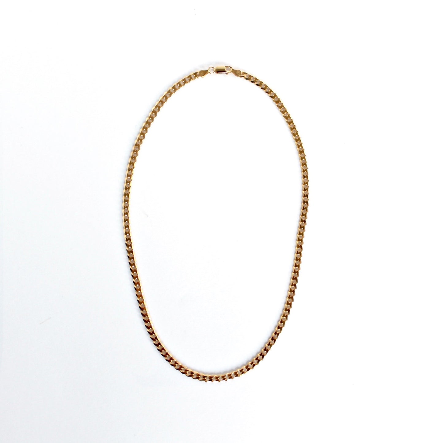 The  Lavish Curb Chain Necklace - Gold - 18"